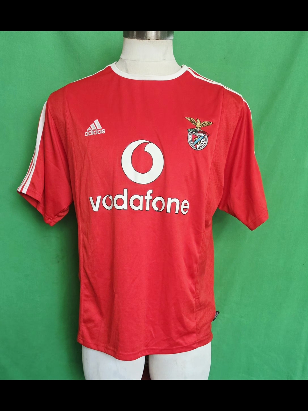 Benfica Adidas 2004 - 2005 home football Soccer jersey size L Made In Portugal